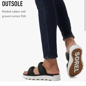 SOREL Viibe Puff Platform Sandal Sz 9.5